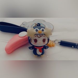 Sea World Anime Kawaii Sanrio Plushie Penguin Keychain
